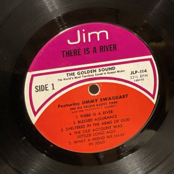 Jimmy Swaggart There Is A River (Vinyl, 1972) Jim Records JLP-114 VG LP Record - Picture 7 of 9